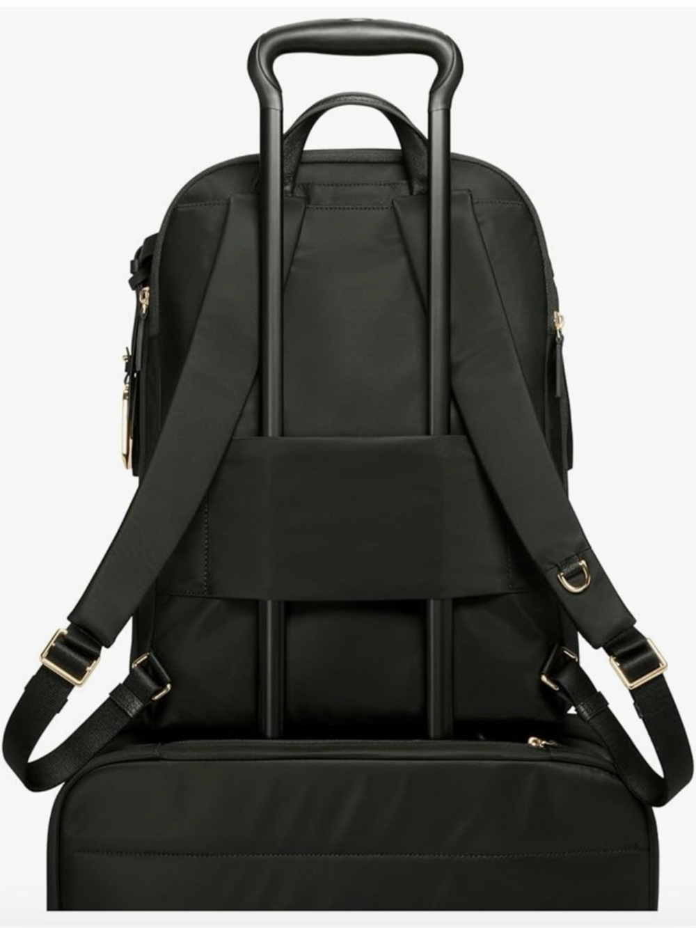 Tumi Black Backpack with Gold Hardware - Picture 5 of 11